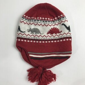 Cute knit dinosaur winter toddler 2-4 hat stegosaurs t-rex